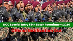 Army NCC Special Entry Scheme Recruitment 2024