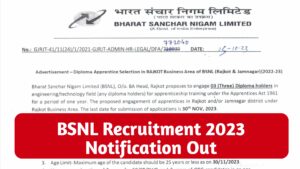 BSNL Apprentice Recruitment 2023 : Online Application Link available, Check Eligibility & Apply Now