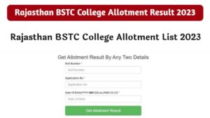 Rajasthan BSTC College Allotment List 2023 : Result Out Check Now