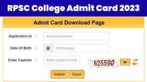 RPSC College Admit Card 2023