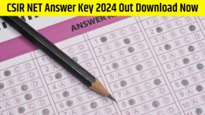 CSIR NET Answer Key 2024