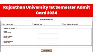 Rajasthan University 1st Semester Admit Card 2024 : राजस्थान यूनिवर्सिटी बीए बीएससी बीकॉम फर्स्ट सेमेस्टर के एडमिट कार्ड जारी , यहां से डाउनलोड करे
