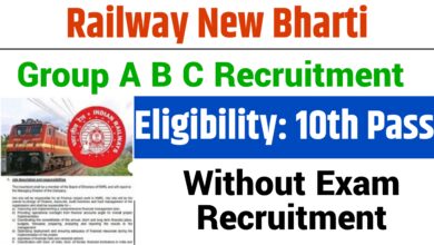 Railway Group A B C Vacancy : Bumper Posts Recruitment Without Exam