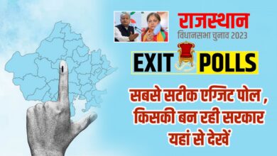 Rajasthan Exit Poll Results 2023 : राजस्थान विधानसभा चुनाव की एग्जिट पोल यहां से देखें , जाने किसकी सरकार बन रही-