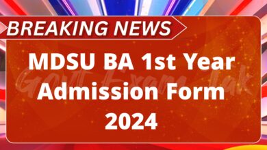 MDSU BA 1st Year Admission Form 2024