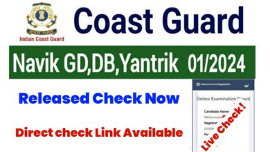 Indian Coast Guard Navik Yantrik Result 2023 Released Check Now