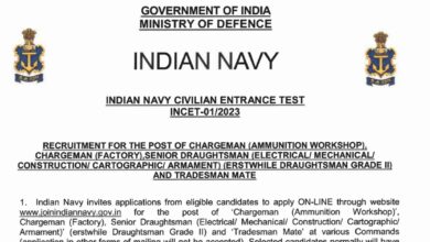 Indian Navy Civilian Recruitment 2023
