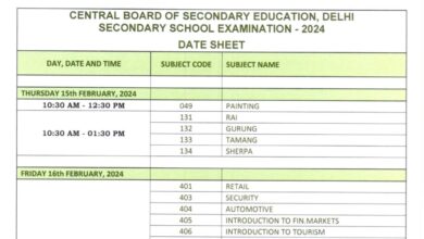 CBSE 10th Exam Date Sheet 2024 : Download Detailed Schedule Pdf