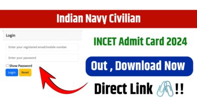 Indian Navy Civilian Admit Card 2024