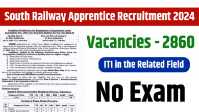 South Railway Apprentice Recruitment 2024