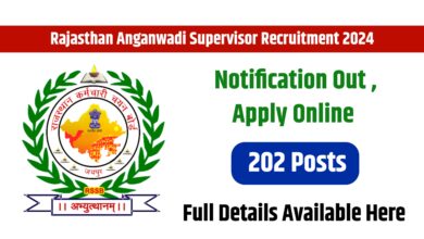 Rajasthan Anganwadi Supervisor Recruitment 2024