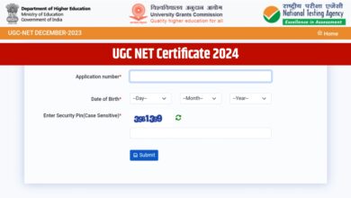 UGC NET Certificate 2024