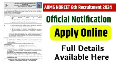 AIIMS NORCET 6th Recruitment 2024