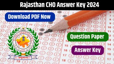 Rajasthan CHO Answer Key 2024
